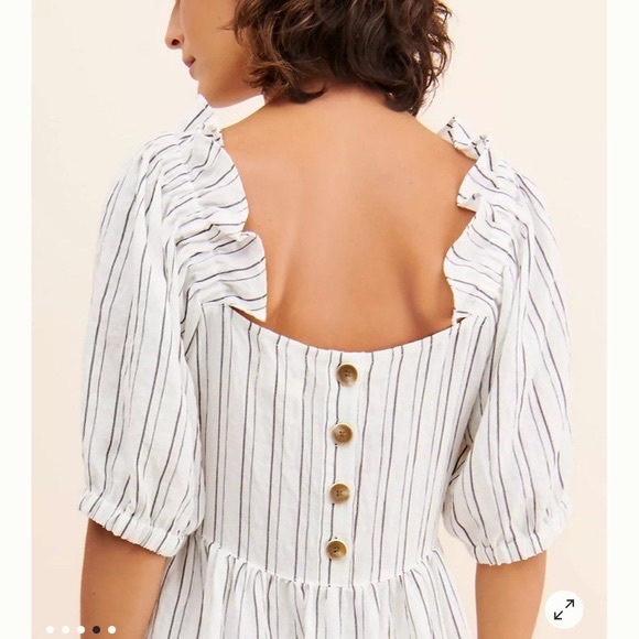 Anthropologie Afternoon Lolita striped midi dress. Size 8. EUC - Picture 2 of 10